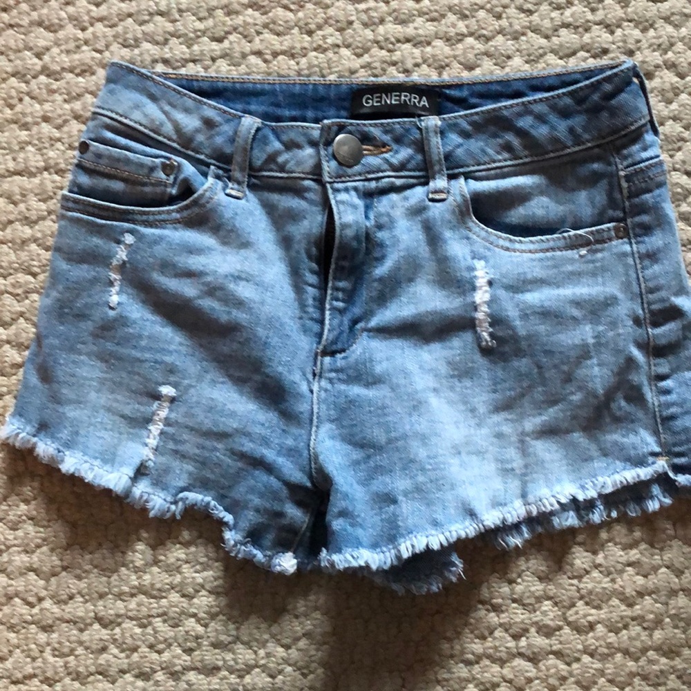 Denim shorts